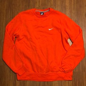 orange nike crewneck